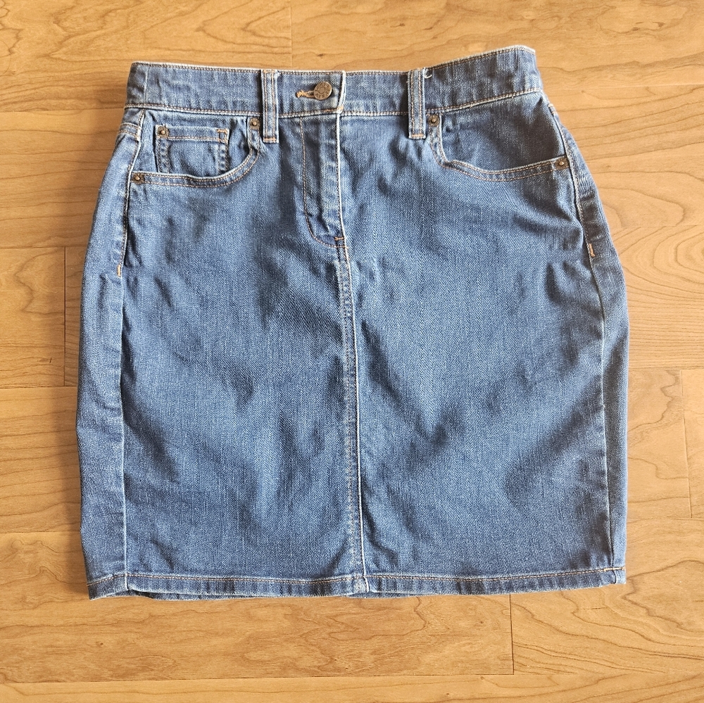 J. Crew Blue Denim Mini Skirt